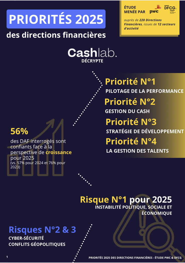 Infographie - Priorités des DAF en 2025